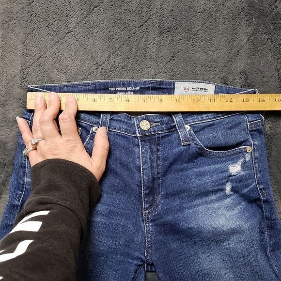 AG Adriano Goldschmied Prima Roll Up Cigarette Roll Up Jeans 27R - Picture 8 of 15